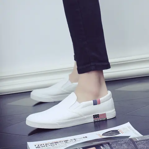 All-match White Shoes Men Canvas