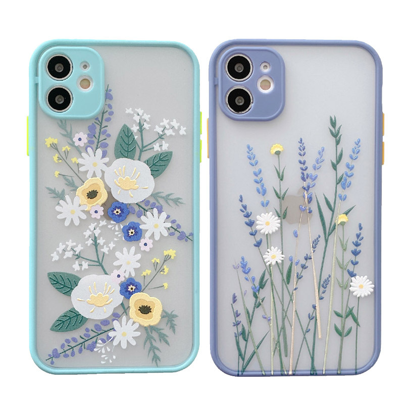 Candy acrylic flower phone case