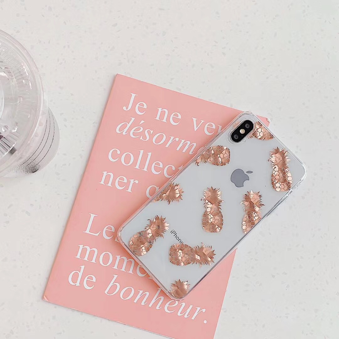 Bronzing pineapple leaf phone case - Image 18