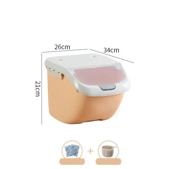 Storage sealed moisture proof pet food bucket Orange - Shop at LoveMi