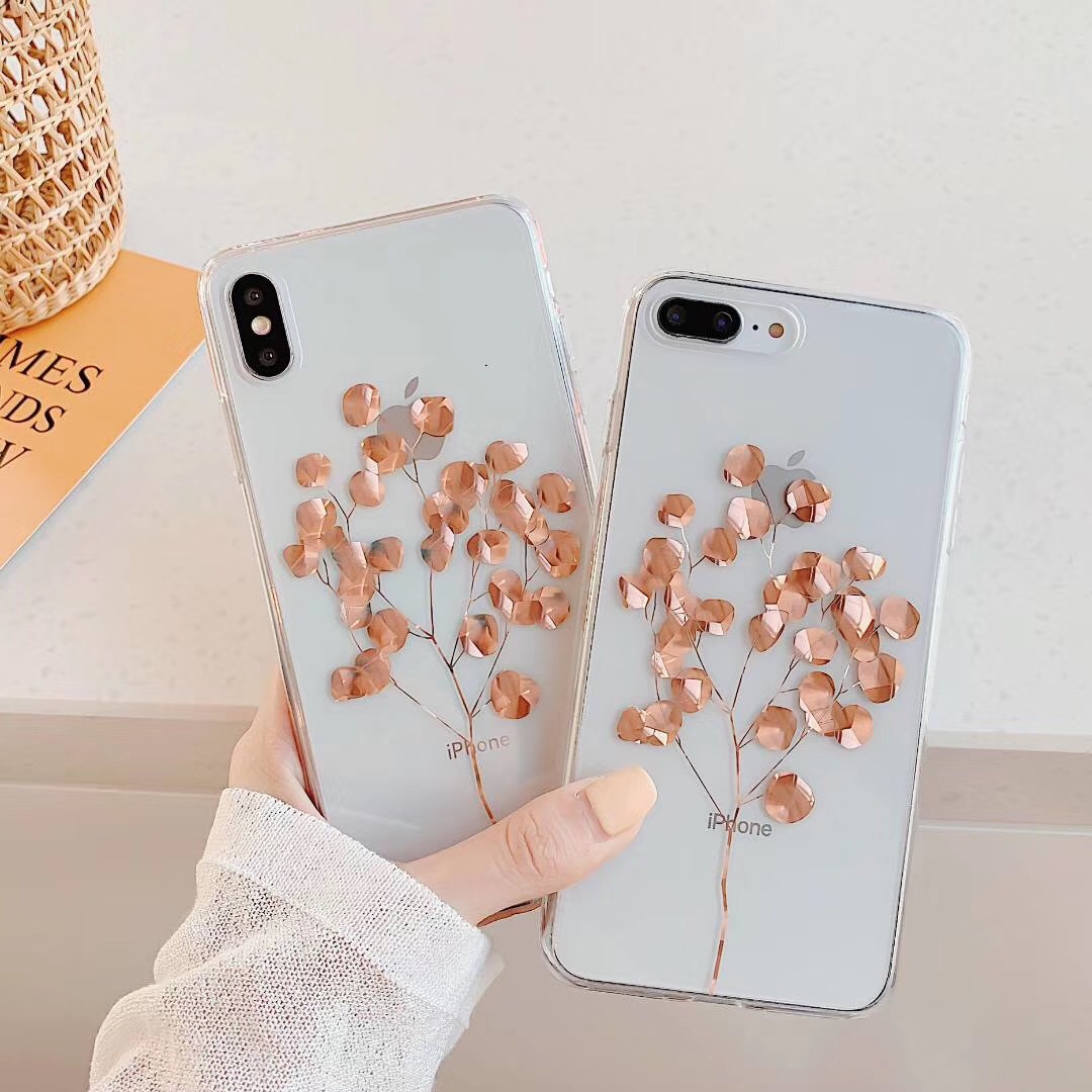 Bronzing pineapple leaf phone case - Image 32