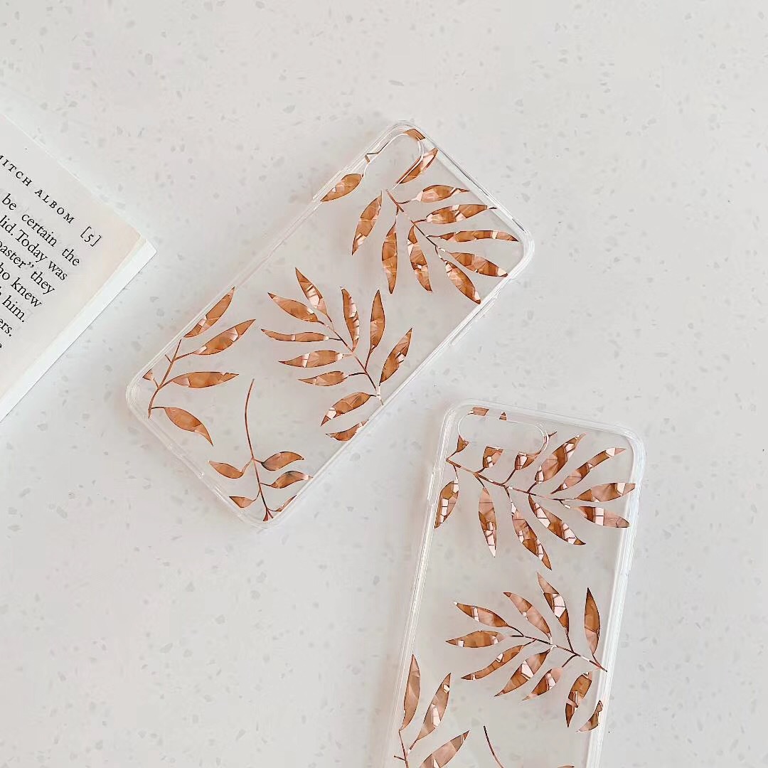 Bronzing pineapple leaf phone case - Image 19