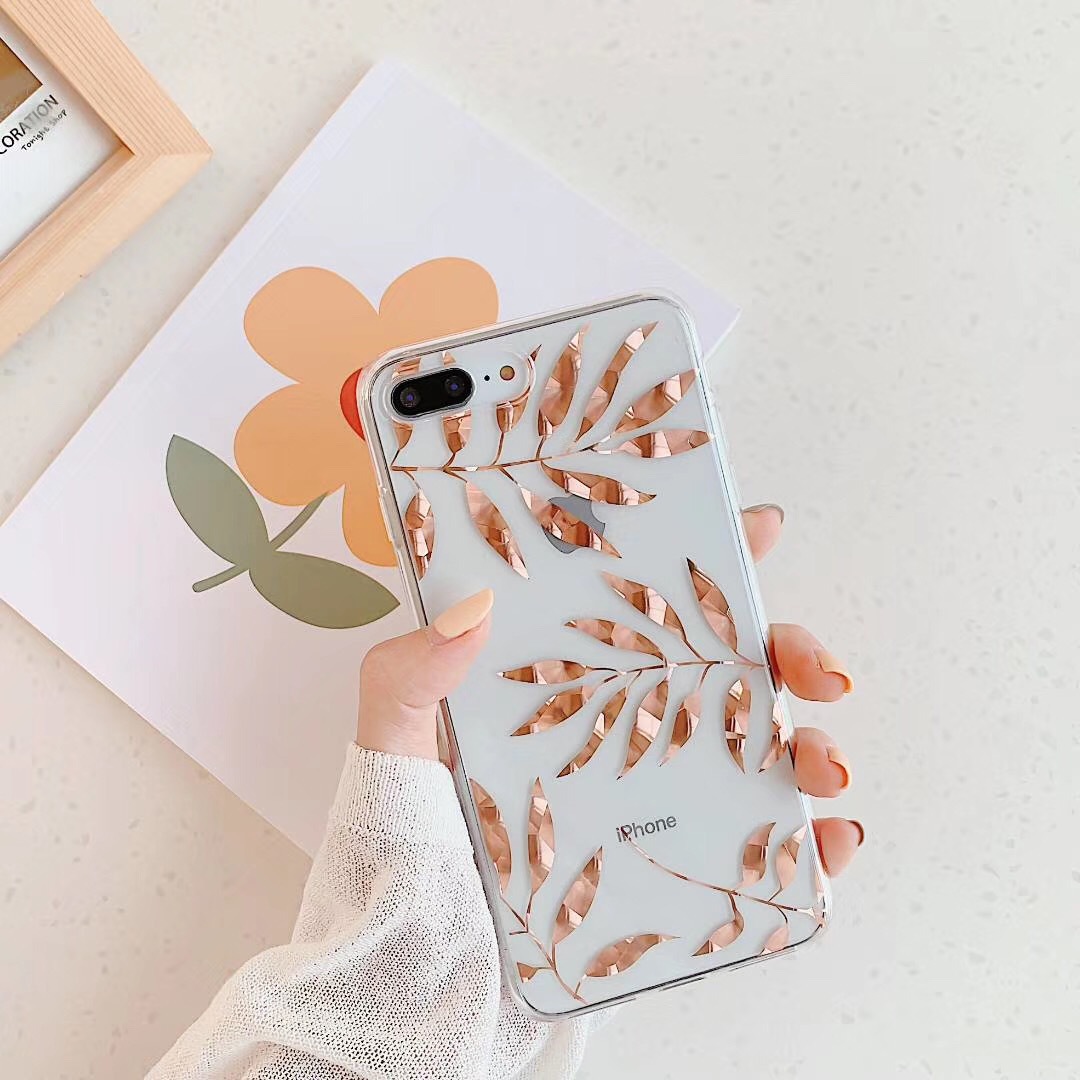 Bronzing pineapple leaf phone case - Image 8