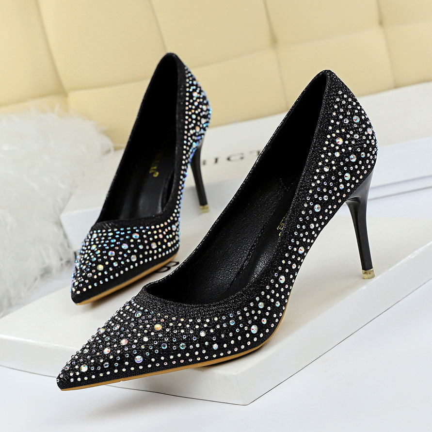 Korean fashion wedding shoes Black - Shop at LoveMi