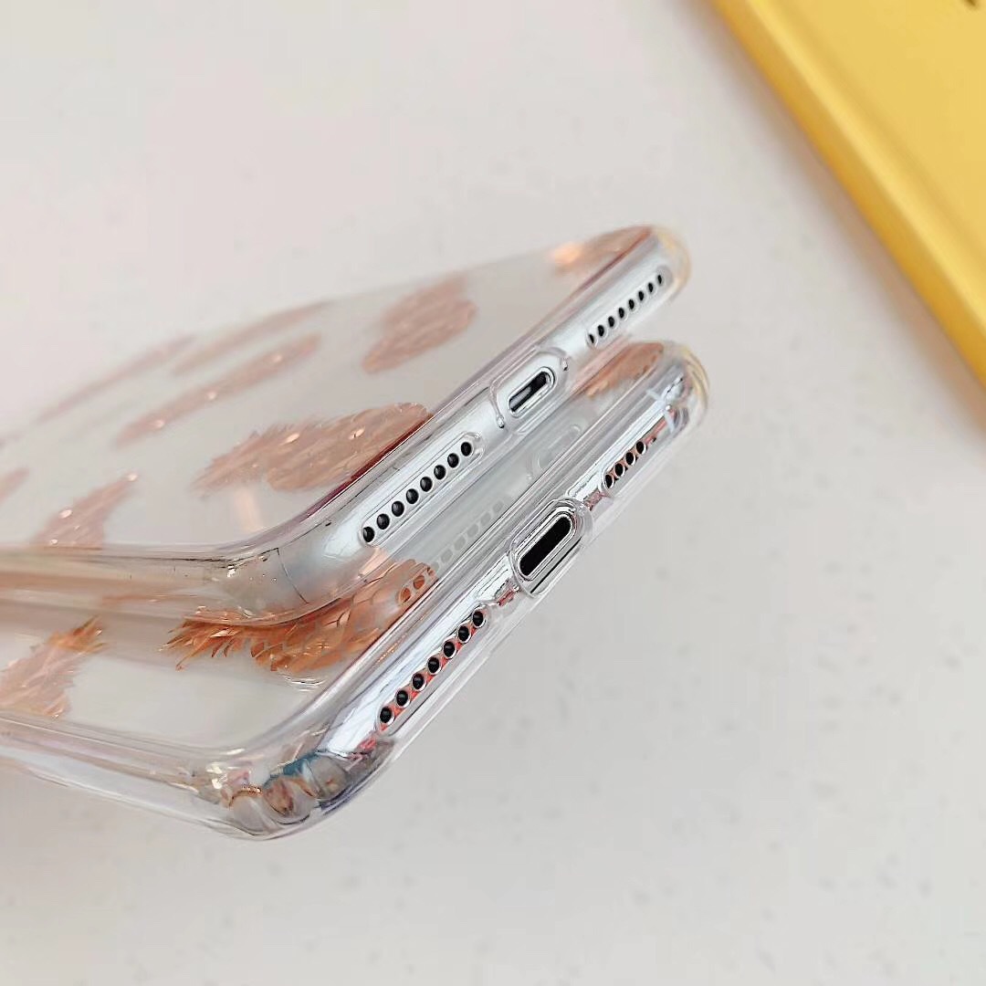 Bronzing pineapple leaf phone case - Image 15