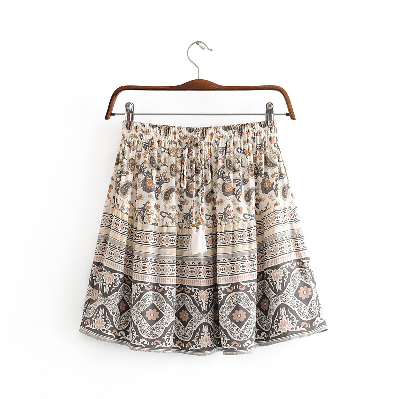 Rayon fringed positioning skirt