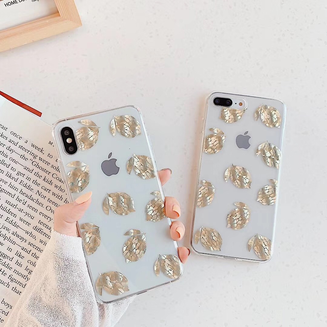 Bronzing pineapple leaf phone case - Image 28