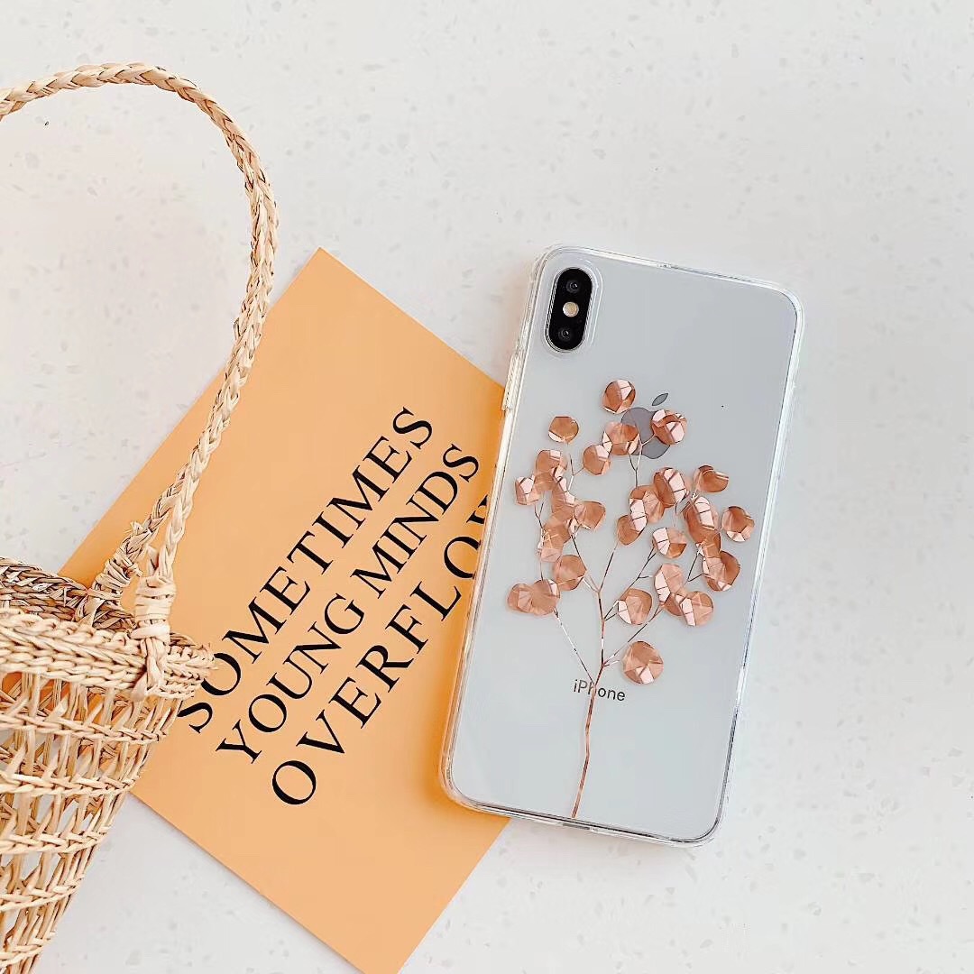 Bronzing pineapple leaf phone case - Image 25