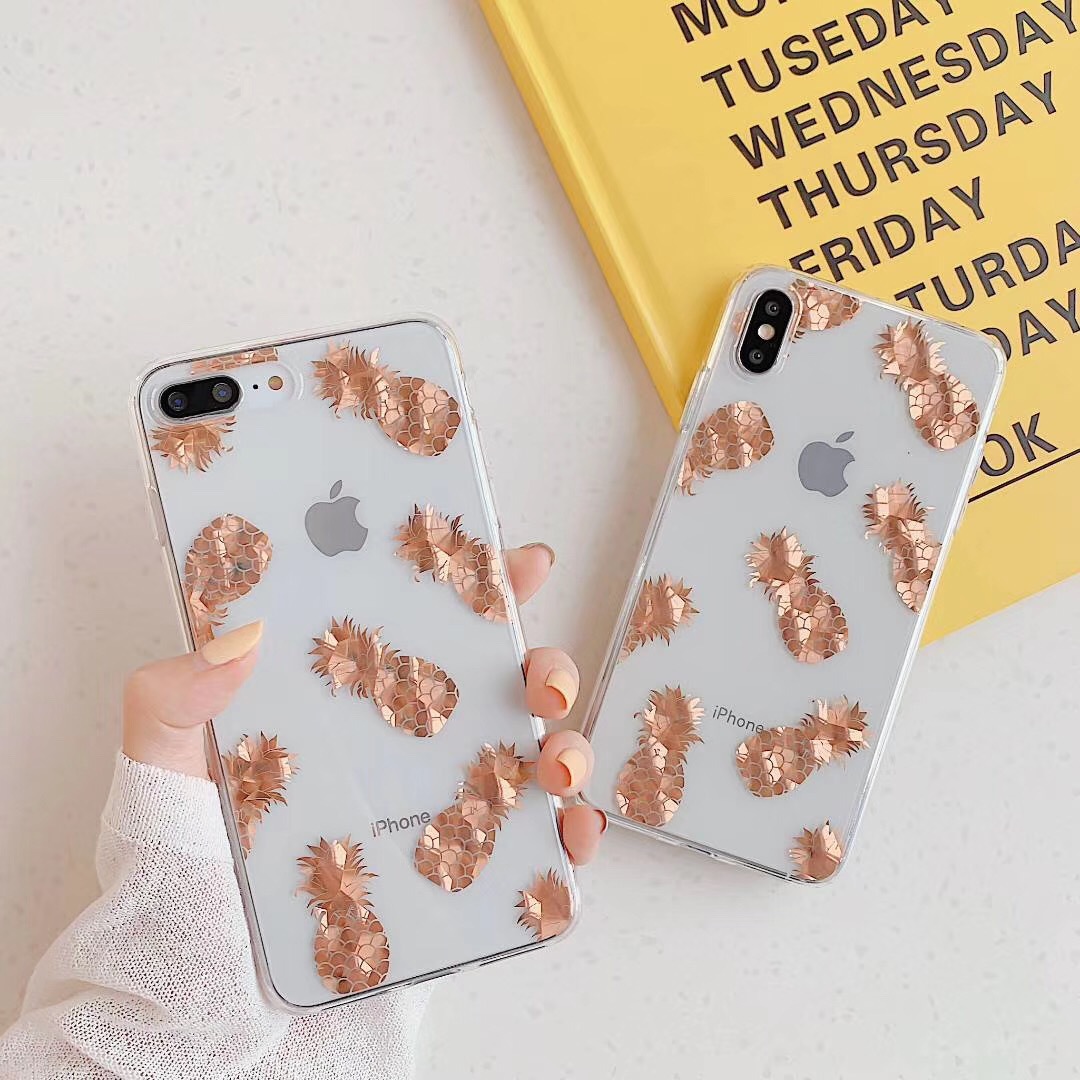 Bronzing pineapple leaf phone case - Image 14