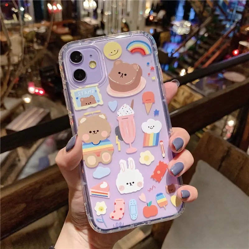 Cartoon bear mobile phone case
