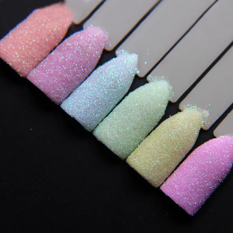 Nail glitter candy color glitter powder - Light Blue