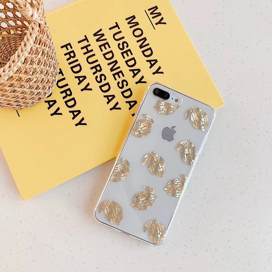 Bronzing pineapple leaf phone case - Image 4