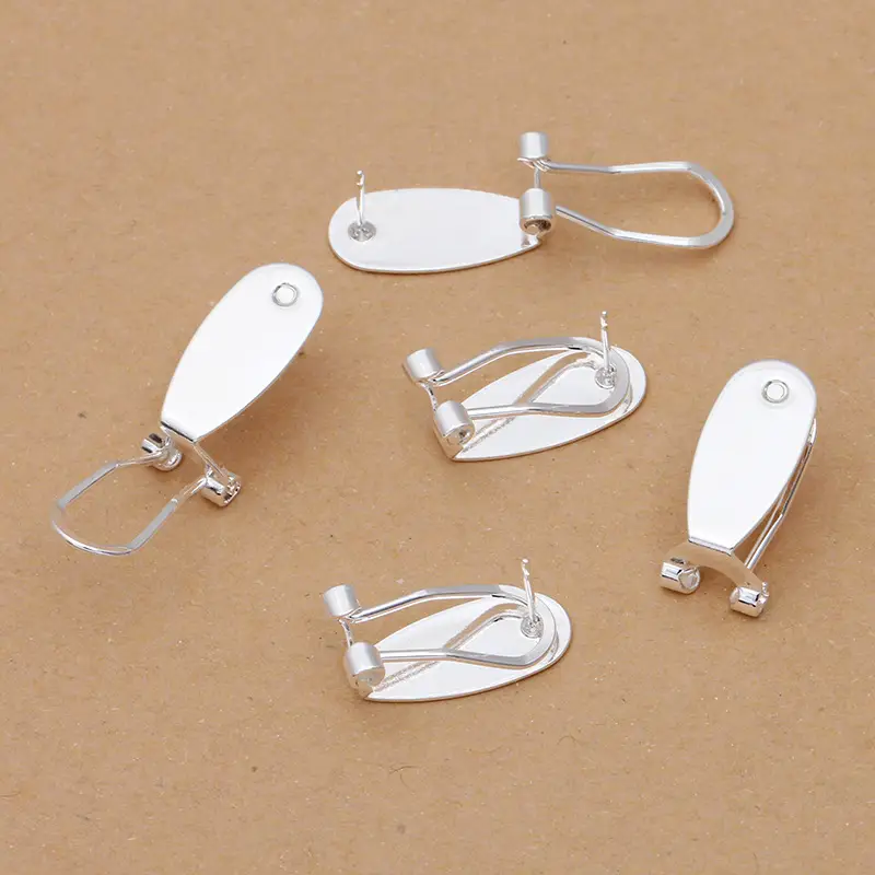 Double safety ear clip + ear studs