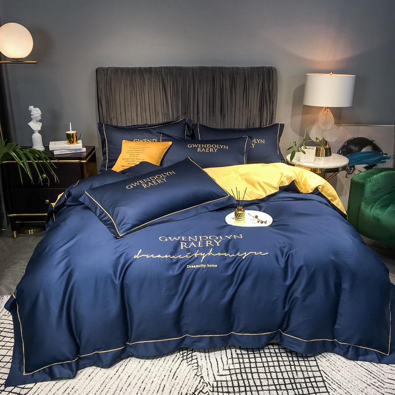 Long staple cotton embroidery four piece set