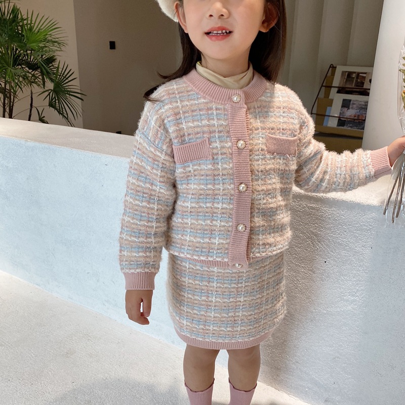 Wool skirt suit