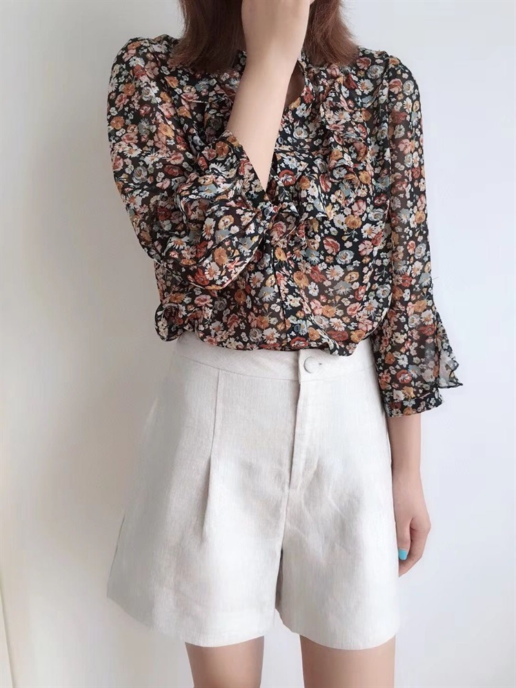 Floral Chiffon Shirt