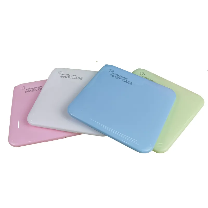 Plastic portable mask box - White