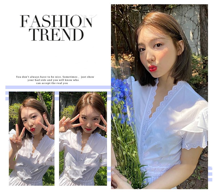 White embroidered dress