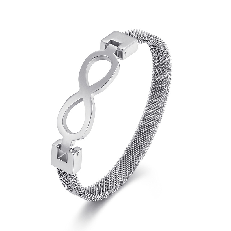 Hollow mesh bag digital 8 word bracelet