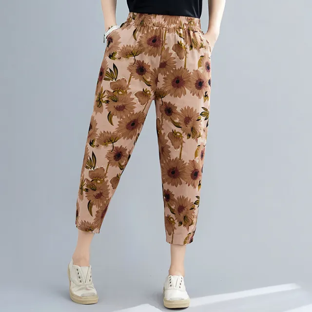 Women's printed cotton linen pants 6 Style Xl - Shop at LoveMi
