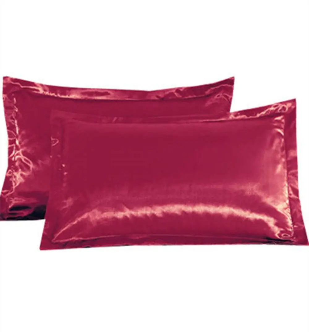 Pure color silk single pillow case – image 7