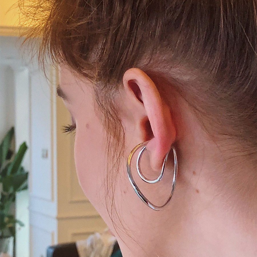 Simple Mobius with women's ear clips