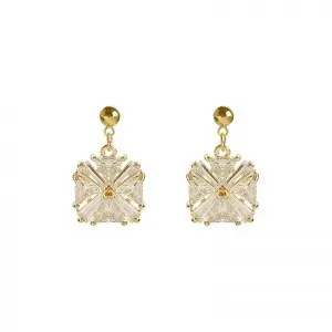 Temperament zircon earrings
