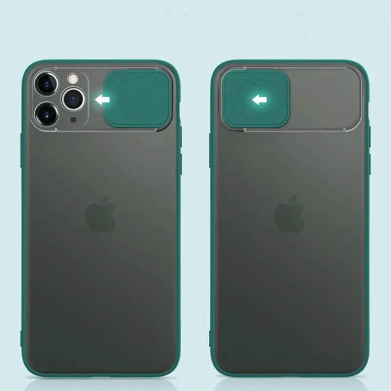 Lens sliding phone case