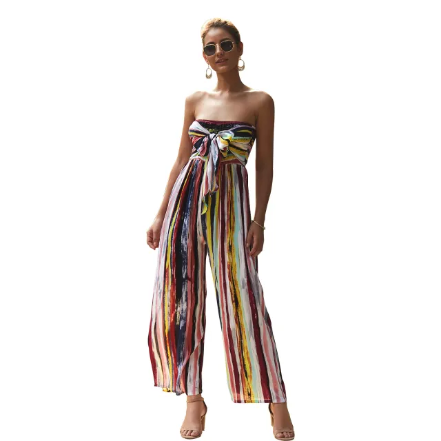 Summer print jumpsuit casual pants Photo Color - Shop at LoveMi