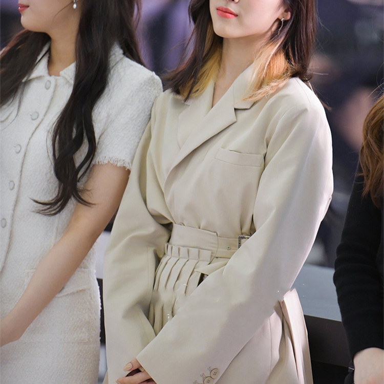 Women's beige suit skirt