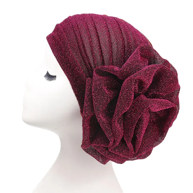 Bright silk large flower headband Rose Red - Shop at LoveMi
