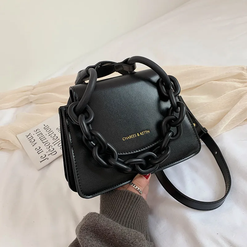 Western style one-shoulder messenger bag - Black