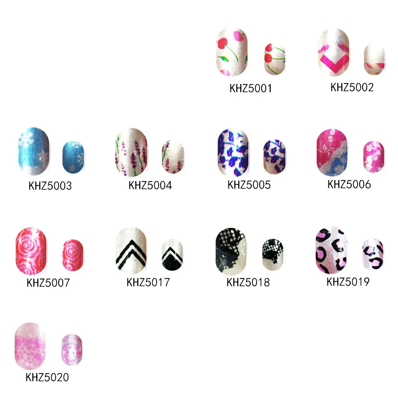 Pearl gloss nail polish film nail sticker - Khz5020