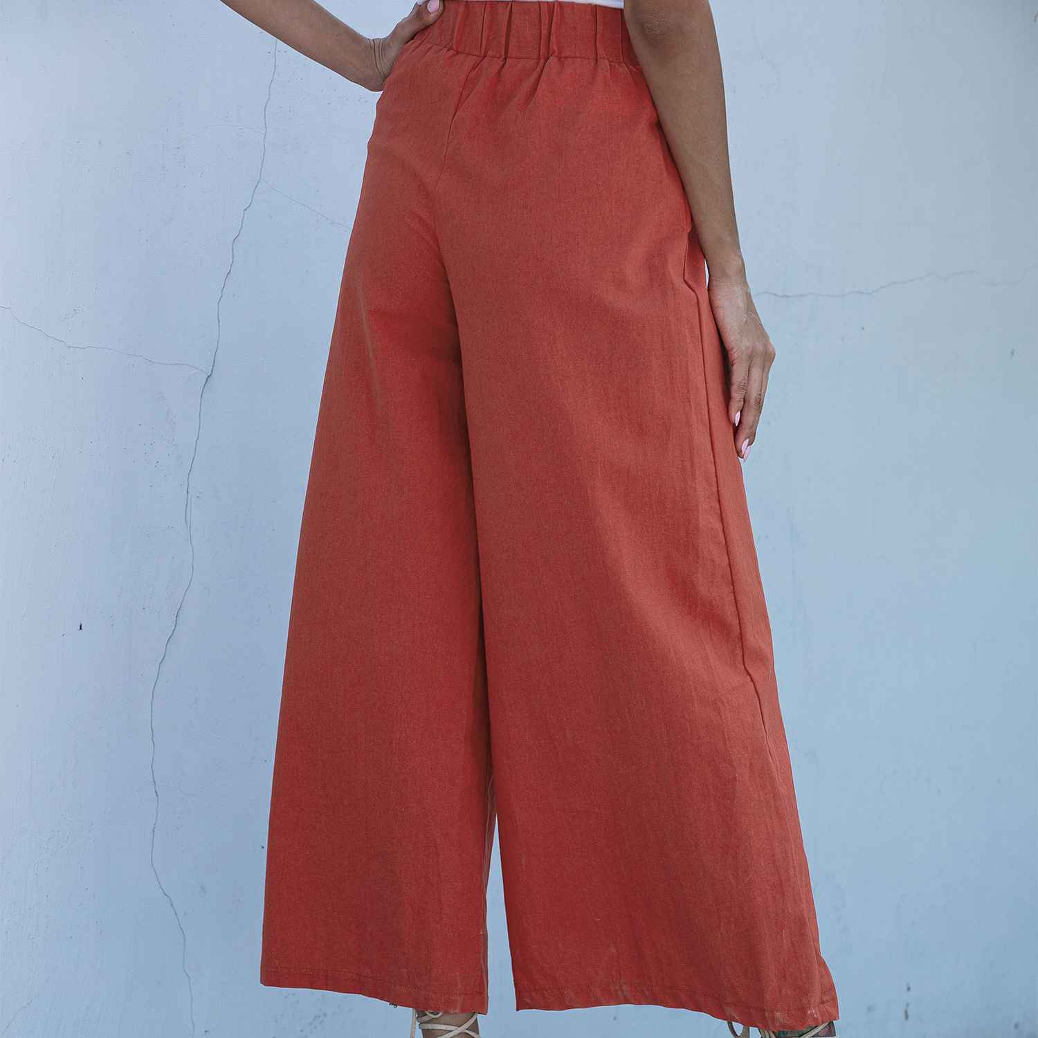 Wide leg casual loose trousers