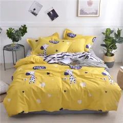 Four-piece cotton suit - Yellow - View 1
