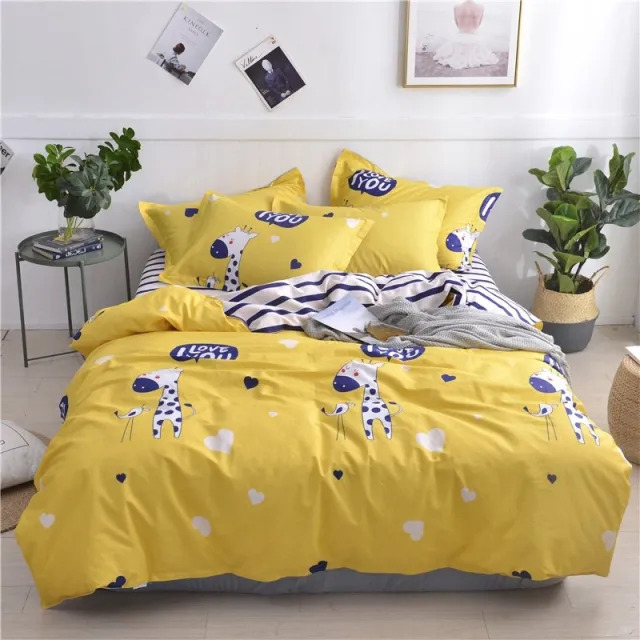 Four piece cotton suit Yellow - Shop at LoveMi