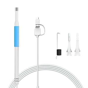 Ear digging endoscope luminous spoon