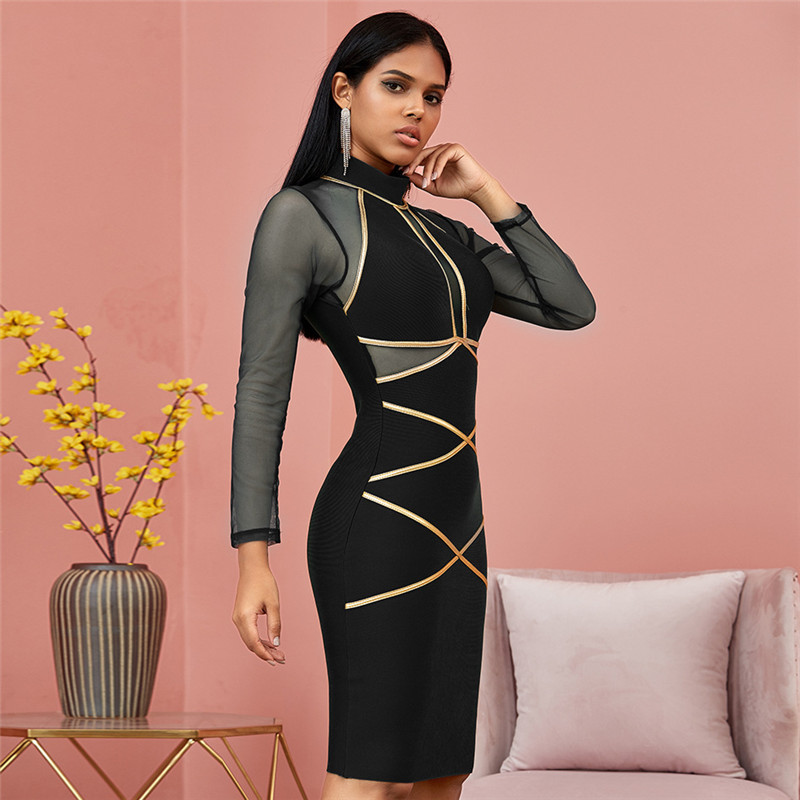 Lace V-Neck A-Line Dress, picture 4 of 5