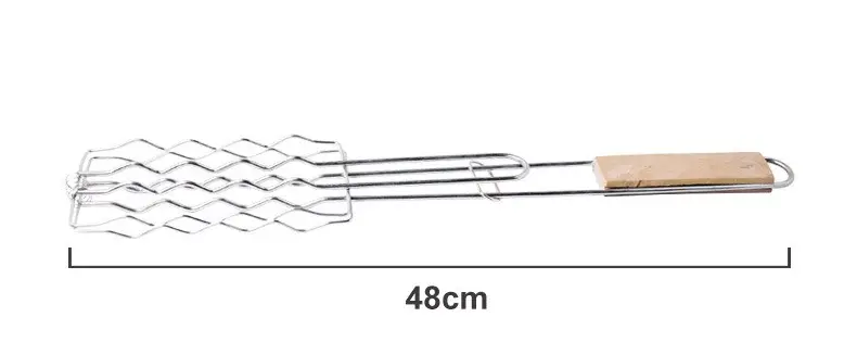 Outdoor Grilling Accessories Barbecue Tools Wooden Handle
