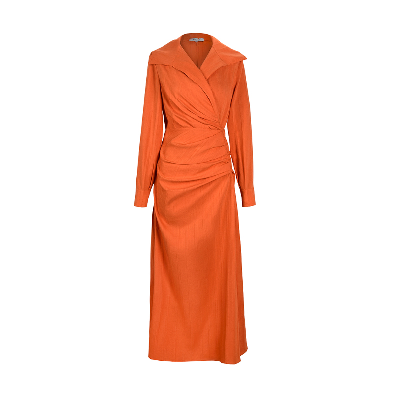 Women's irregular shirt skirt with slits