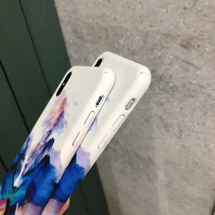 Dark blue and colorful phone case
