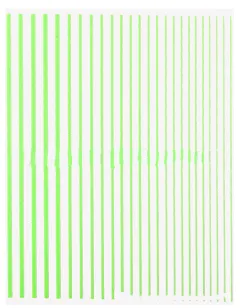 Nail art fluorescent line adhesive stickers - Green - View 1