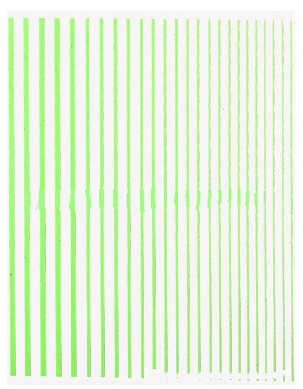 Nail art fluorescent line adhesive stickers Green - Shop at LoveMi