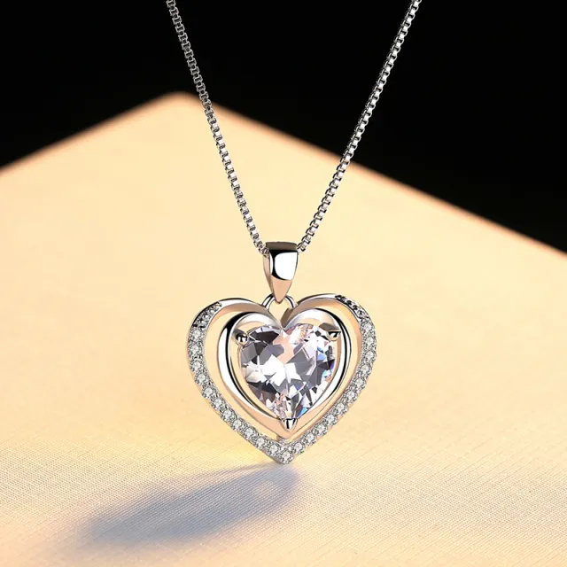 Short love necklace pendant White - Shop at LoveMi
