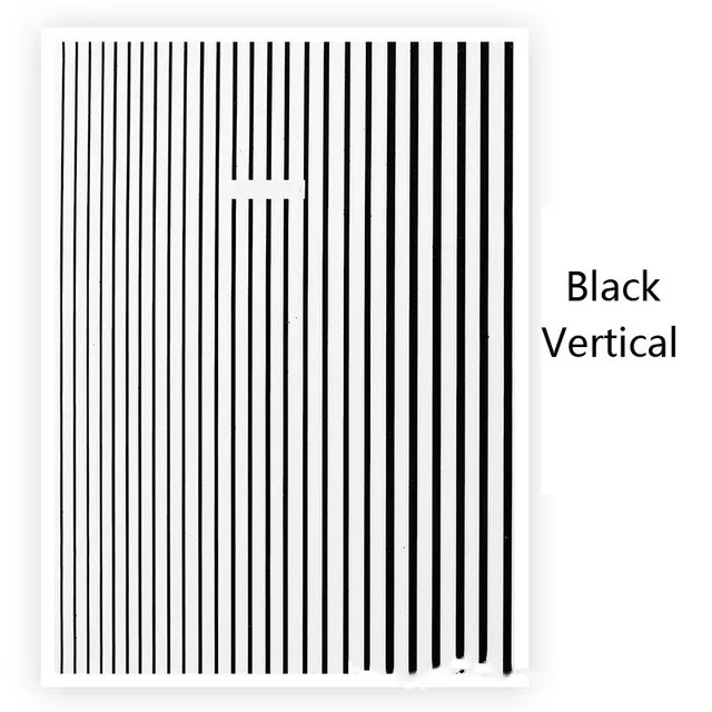 Nail art fluorescent line adhesive stickers Black - Shop at LoveMi