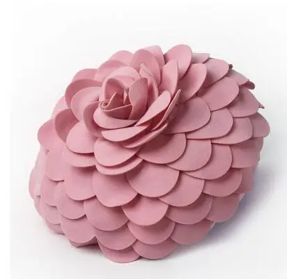 Hand sewn woolen flower Pink - Shop at LoveMi