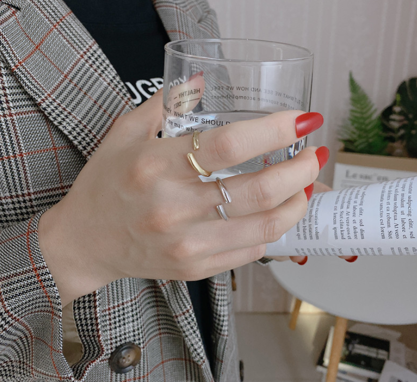 All-match female silver ring