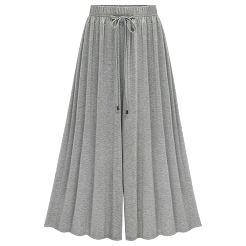 Women's high waist wide leg pants cropped trousers
