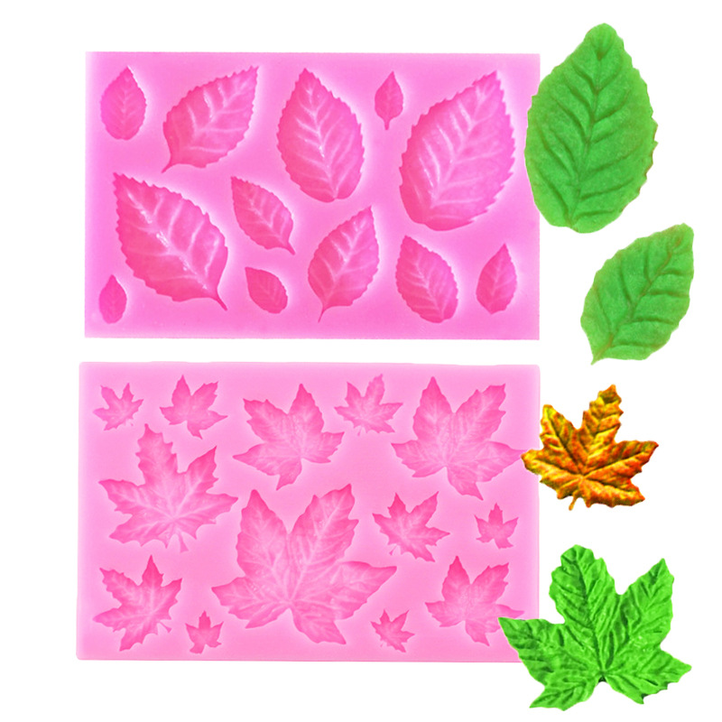 Leaf Maple Leaf Silicone Mold Leaf Cake Mold Fondant Chocolate Cake Decoration Mold