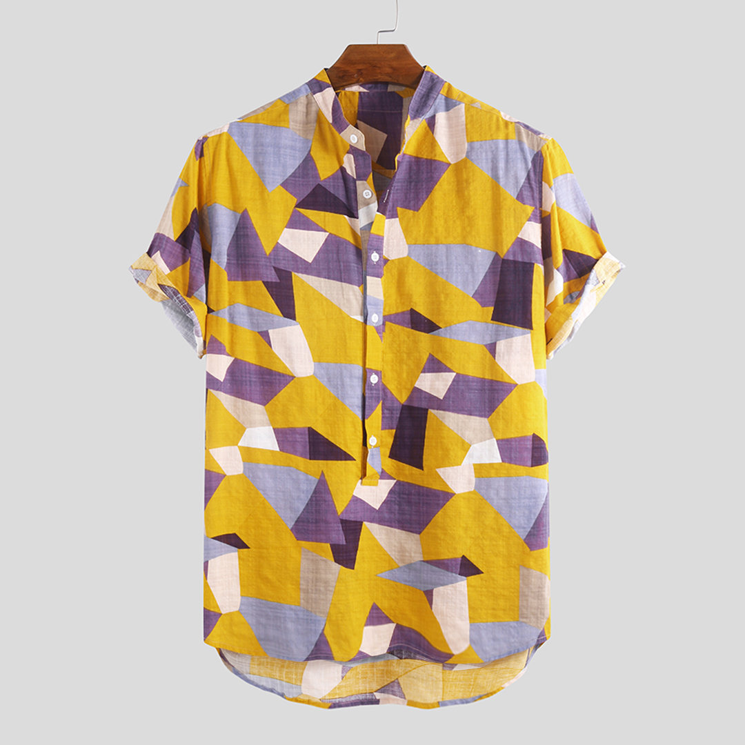 Breathable loose short sleeve shirt